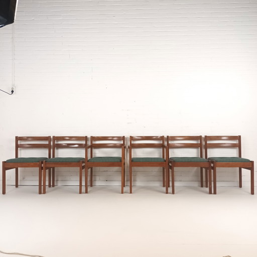 6x silla vintage de diseño danés