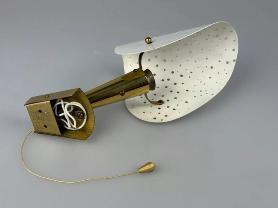 Image 1 of Lámpara de pared de los años 50 y 60 de Ernest Igl para Hillbrand Brass &amp; Metal Design