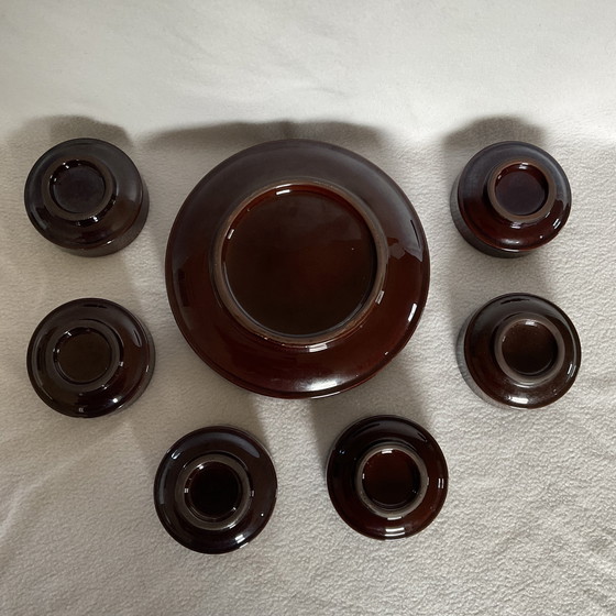 Image 1 of Set di arachidi in terracotta rosso-marrone