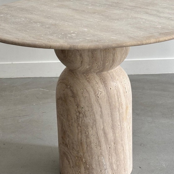 Image 1 of Travertine dining table