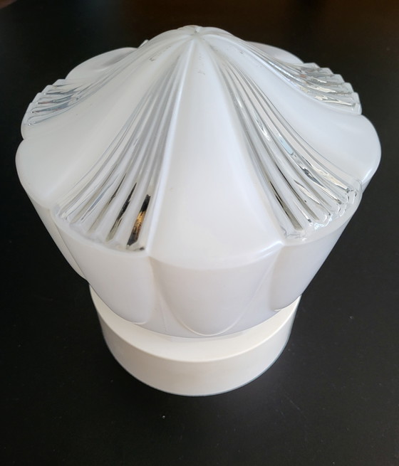 Image 1 of Opaline glass Thabur ceiling light, 1960s.