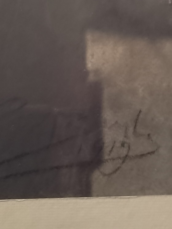 Image 1 of Photographie ancienne Léon bourgeois signé Geo Brunel rehaussé mine a plomb 1919