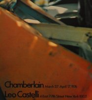 Image 1 of Chamberlain a Castelli - Litografia offset a colori di John Chamberlain, manifesto della mostra del 1976