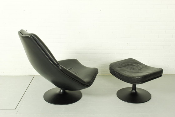 Image 1 of Sillón Artifort F588 y otomana P585 de Geoffrey Harcourt, década de 1960