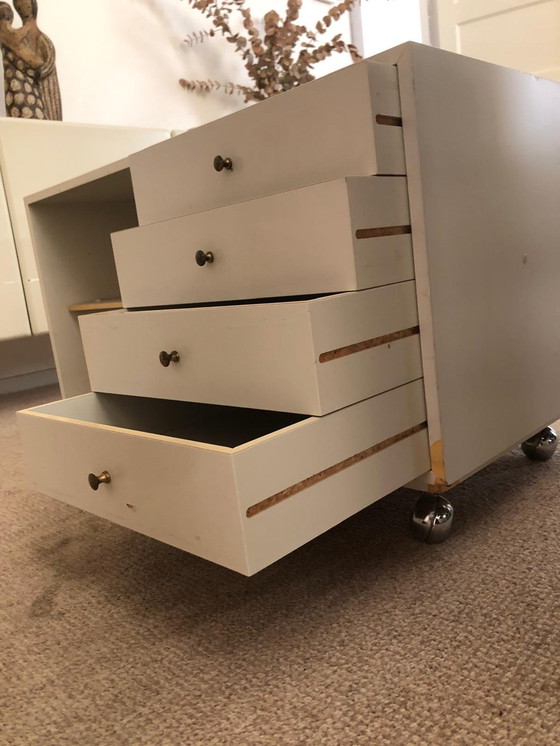 Image 1 of Switched Pastoe Cube Cabinets with Wheels