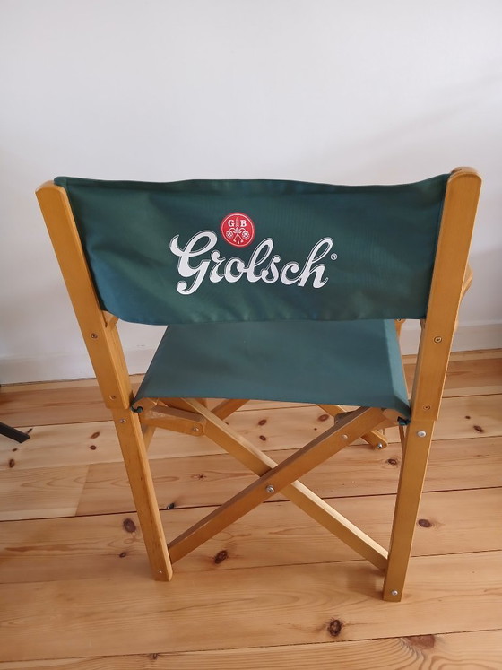 Image 1 of Unieke Grolsch Regiseurstoel 2013-2017 (opklapbaar)