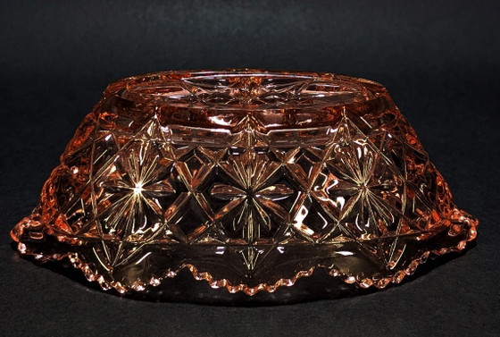 Art Deco Schaal "Depression Glass" - Circa 1930 – Verreries de Scailmont, Schalen (photo 8 of 8)