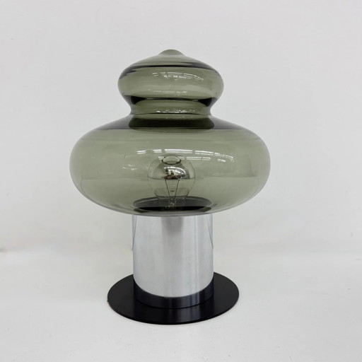 Mid-Century Anvia Holland Glas-Tischlampe, 1970er Jahre