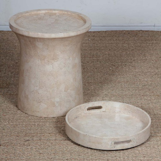 Image 1 of Eggshell side table, late 20th century work