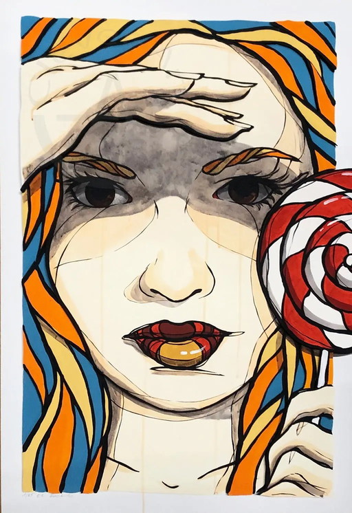 El Bocho - Lollipop - 3D construction - Hand signed