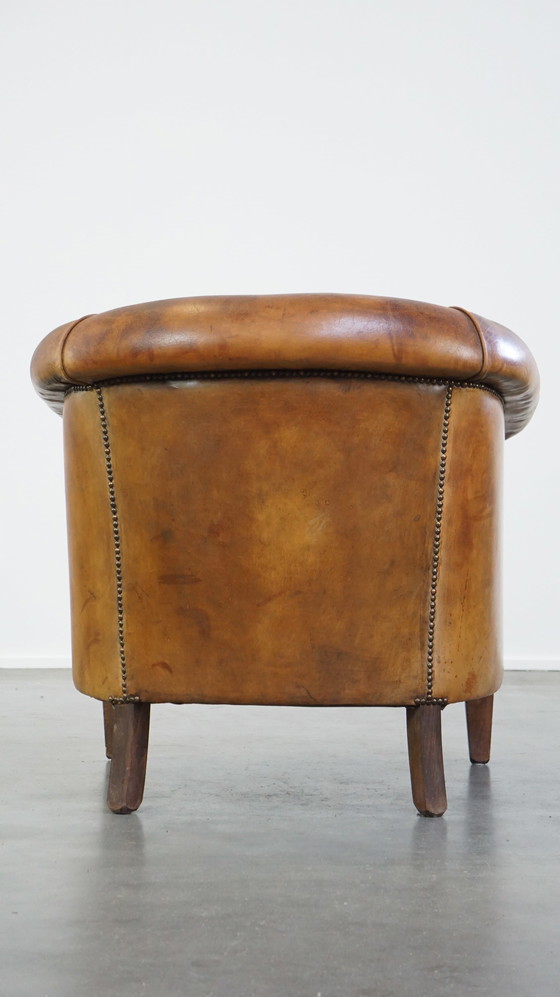 Image 1 of Vintage Schapenleren Clubfauteuil