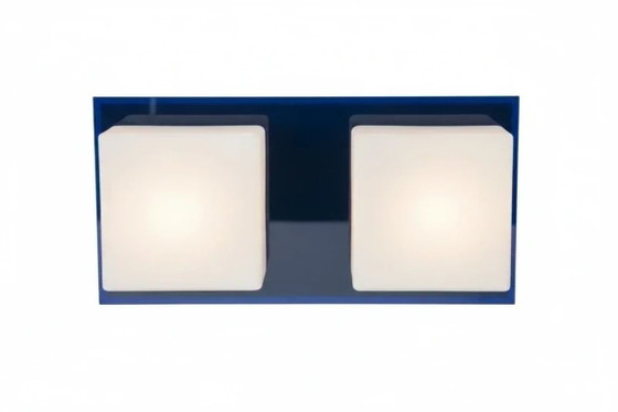 Image 1 of Lámparas de pared azules de estilo retro de la era espacial
