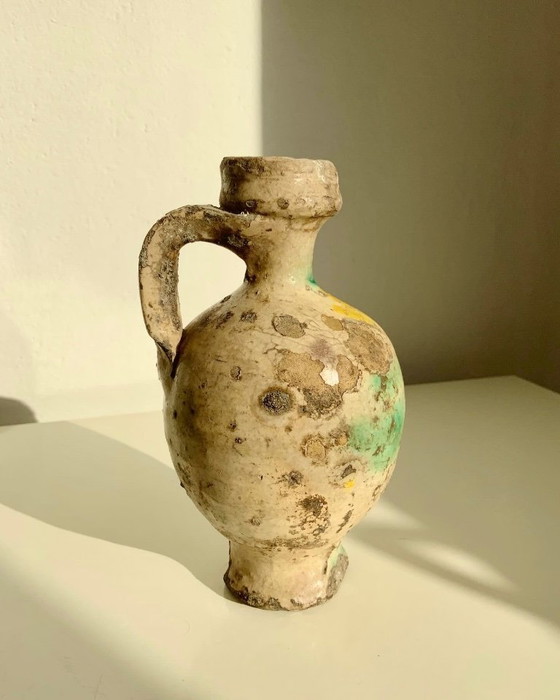 Image 1 of Small Quartara in polychrome majolica from Caltagirone