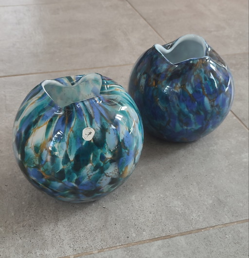 Pair of Richartz Art Collection vases from the 1970s-80s