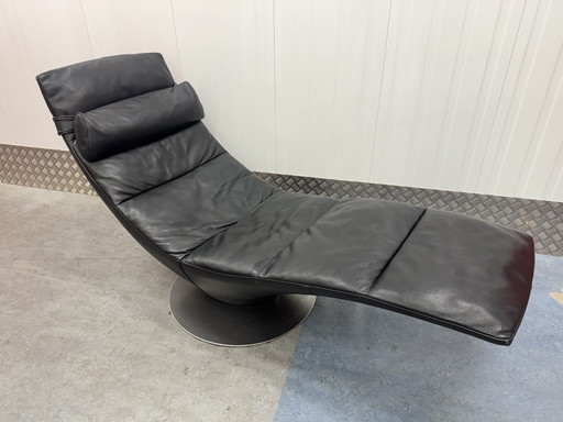 Italiaans design Natuzzi Lederen stoel loungestoel fauteuil