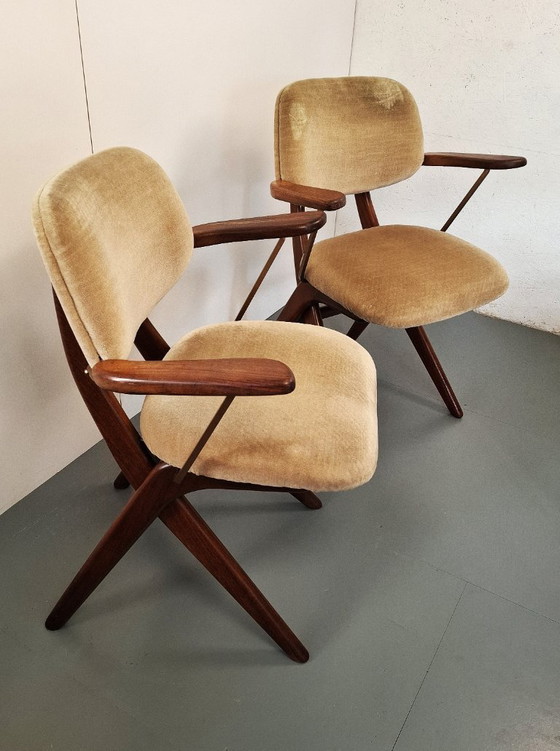 Image 1 of Fauteuils Van Teeffelen "Ciseaux" pour Webe