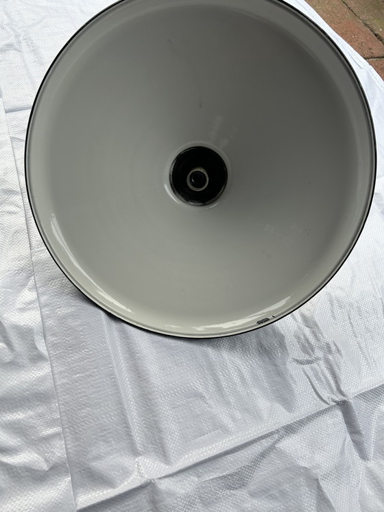 Image 1 of Paralume in smalto verde anni '20