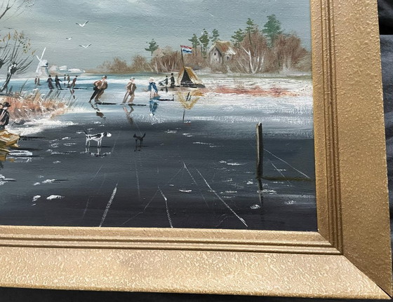 Image 1 of Henk Poeder (1964) - Winter in Holland