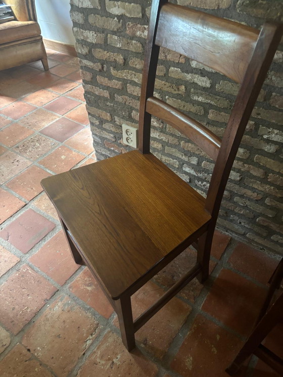 Set of 10 commissioned dining chairs in the French style, approximately 30 years old – Anna Mes, Wood (photo 8 of 8)