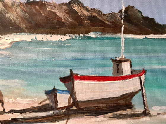 Image 1 of Philippe LAURENT - Piccola insenatura in Bretagna - Dipinto dell'artista