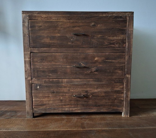 Teak sideboard with 3 drawers