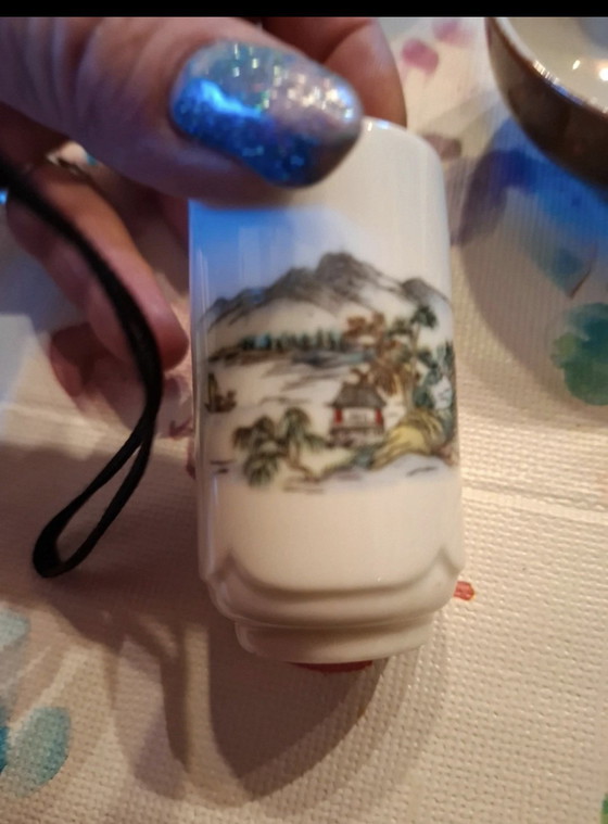 Teeservice in der Holzschachtel aus Taiwan – Tafelgeschirr, Cotton, Metal (photo 15 of 15)