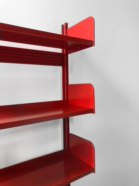 Image 1 of Libreria "Congresso" di Lips Vago, rosso segnale, 1968