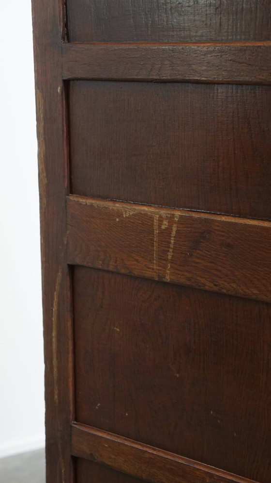 Image 1 of Mobiletto antico in rovere con due ante a rullo