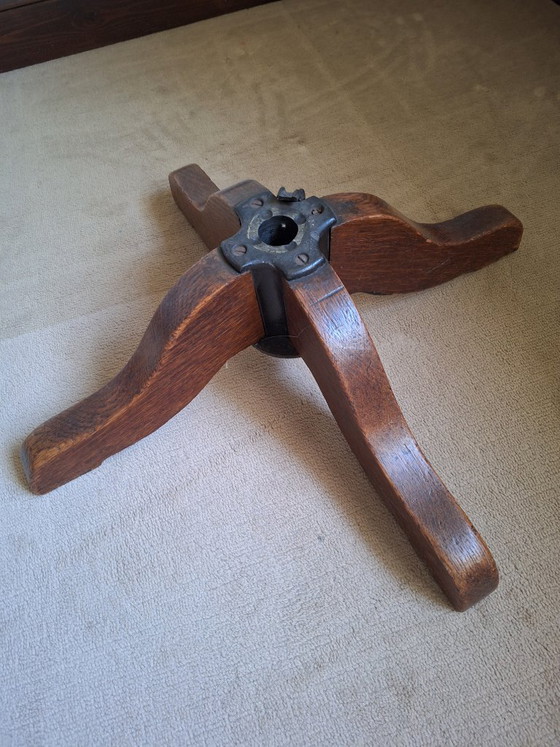 Antiker Bürostuhl – Drehstühle, Wood, Iron (photo 3 of 6)