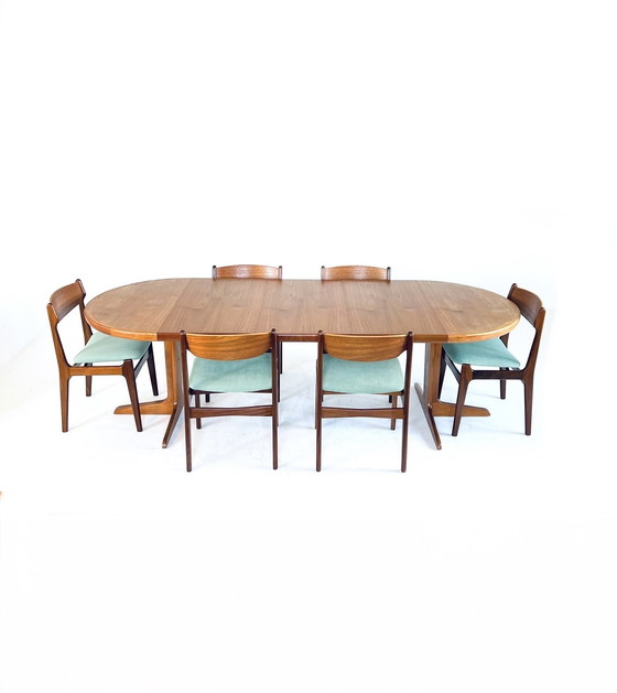 Image 1 of Table à manger danoise extensible Vintage 3x, VV Møbler '60