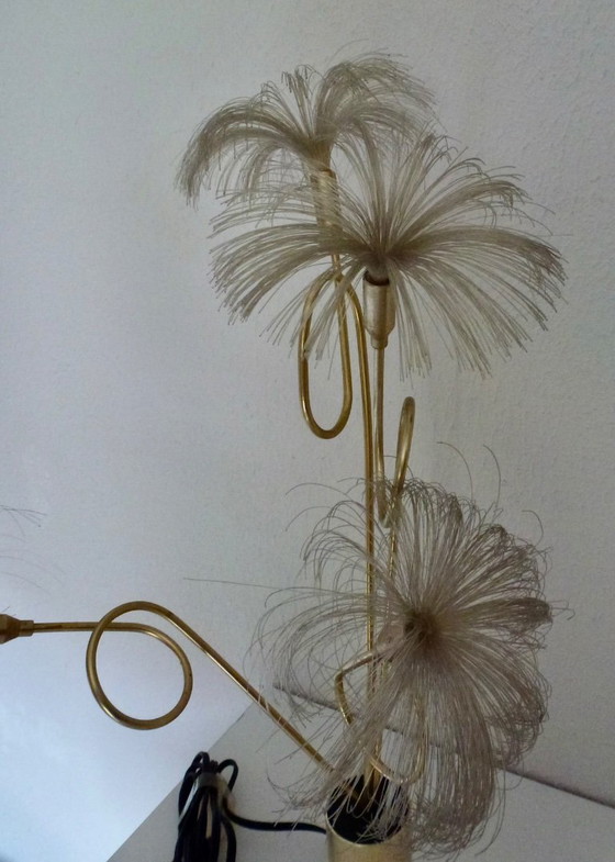 Image 1 of Vintage Fiber Optic Lamp - Palm Tree - Space Age - Hollywood Regency.