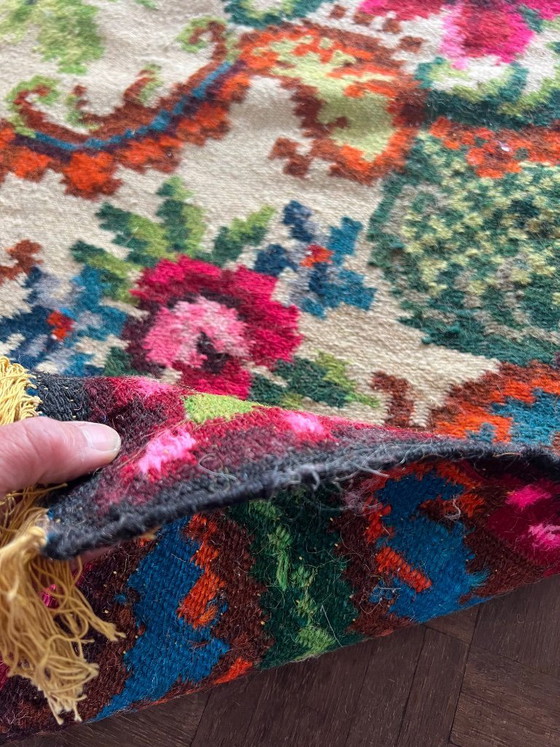 Image 1 of Alfombra kilim de rosas