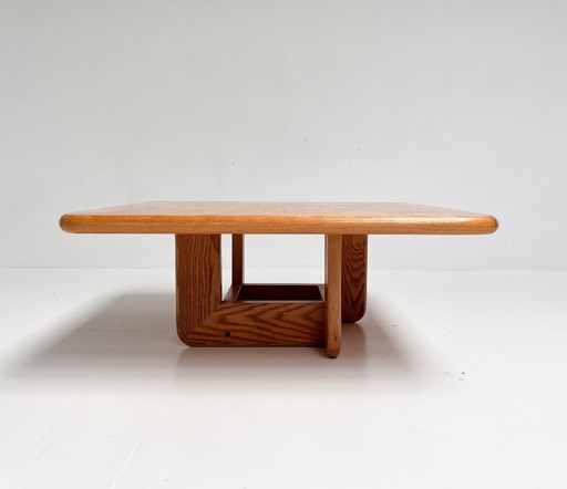 Couchtisch aus Buchenholz mit Mosaikintarsien, Middelboe und Lindum zugeschrieben, 1970er Jahre