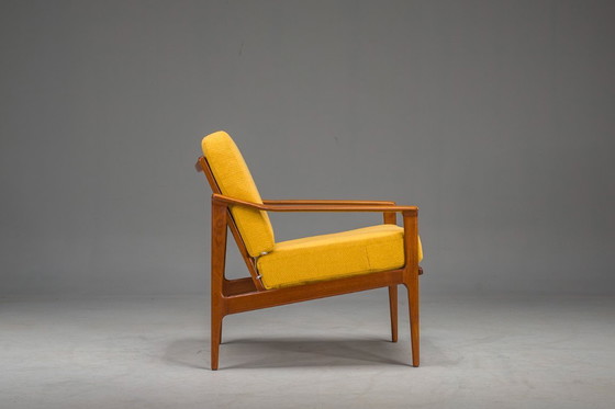 Image 1 of Dänischer Loungesessel aus Teakholz, Mid Century, Ib Kofod-Larsen, 1960er Jahre