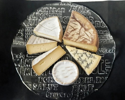 Bol à fromage en verre Royal Krona – Bengt Edenfalk pour Skruf Glasbruk (modèle 1)