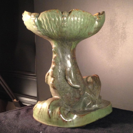 Art Deco Fisch-Obstschale aus Bouffioulx-Sandstein von Roger Guérin, 1925 – Geschirr (photo 6 of 13)
