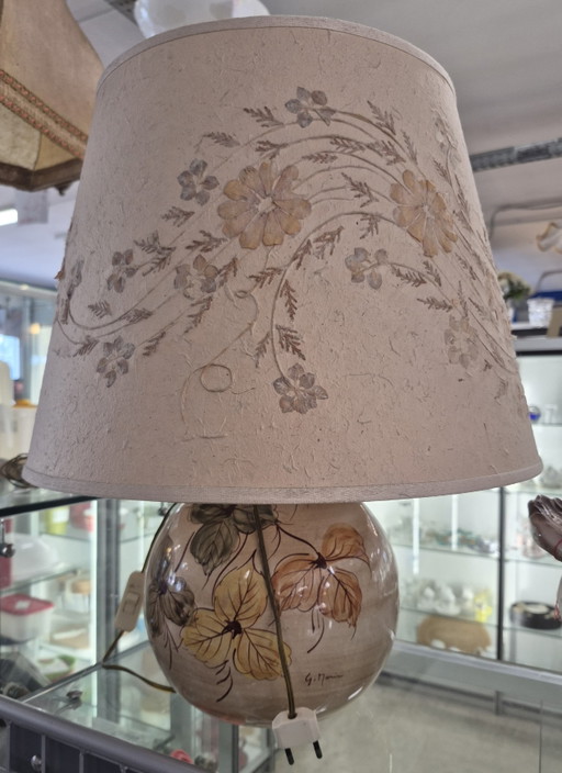 G. Marin Keramiklampe – Vintage und handgefertigt