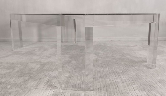 Image 1 of 😍✨ Stunning Altuglas and glass coffee table – signed Marc Micoud, circa 1970 ✨😍