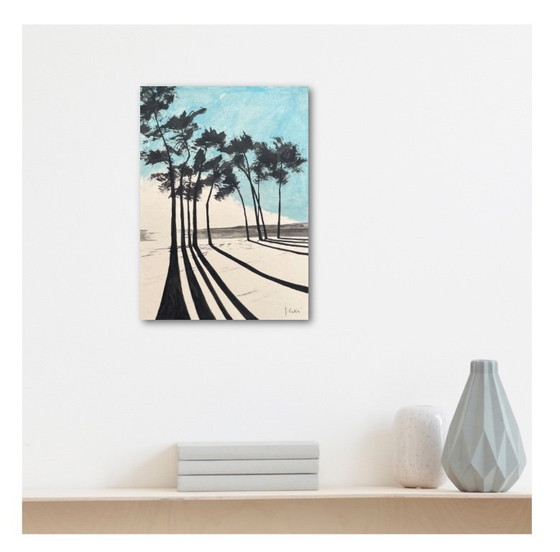 Image 1 of Chinesische Tinte auf 250g Naturpapier. Thema: CAP Coz. Format 30x21 cm.