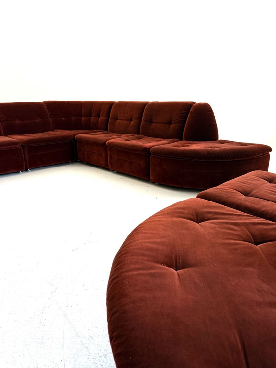 Divano modulare vintage 9 pezzi, Laauser ‘80 – Divani modulari, Cromo, Legno (photo 5 of 15)