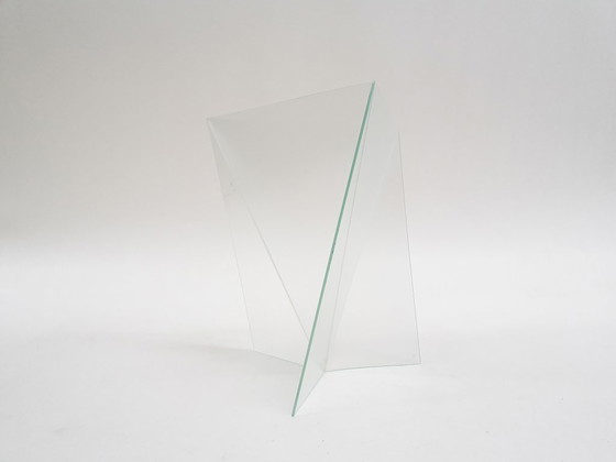 Image 1 of Geometric Glass Vase Model "Delta" by Mart van Schijndel, The Netherlands 1983