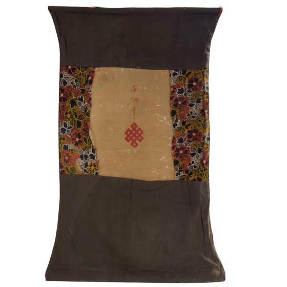 Vintage Shakyamuni Buddha Thangka – Jaren 70 – Schilderijen & Tekeningen, Textile, Canvas (photo 4 of 5)