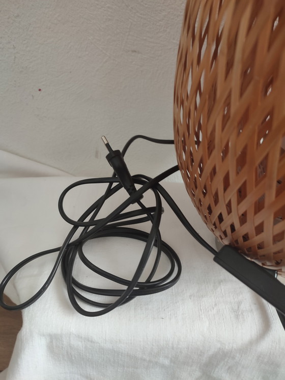 Image 1 of Ikea Design Model Boja- BO803- Maria Vinka - Hand-woven Bamboo Table Lamp