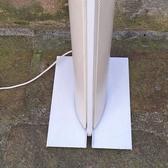 Image 1 of Relco halogeen vloerlamp van geperforeerd metaal uit de jaren 80