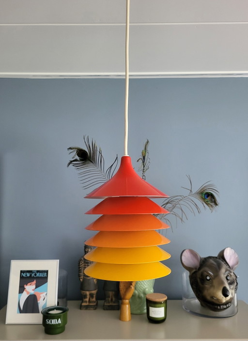 Duett hanging lamp by Bent Gantzel Boysen for Ikea, 1970s.