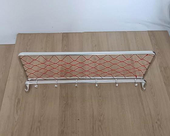 Image 1 of Appendiabiti a corda anni Cinquanta in alluminio