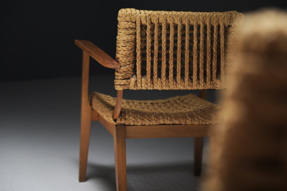 Image 1 of Vintage Lounge Chairs by Atelier Adrien Audoux & Frida Minet for VIBO France