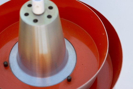 Image 1 of Carl Thore Trava Lampe, Aluminium und innen orange lackiert