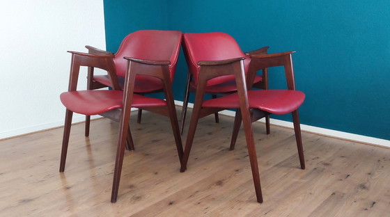 Image 1 of 4 sedie da pranzo in stile Mid-Century Modern, anni '60