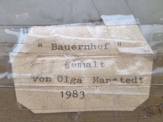 Pintura al óleo “Granja” de Olga Manstedt (1983) – Decoración de pared, Wood (photo 8 of 8)